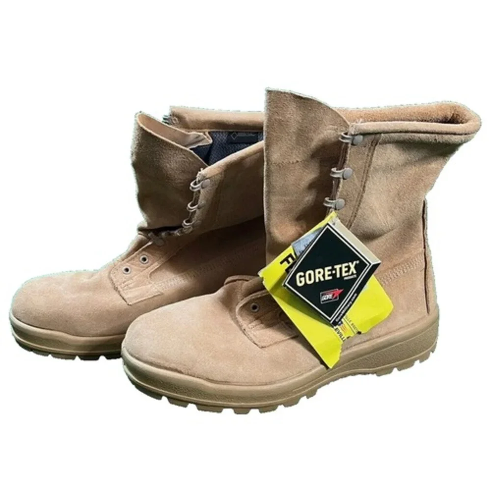 BELLEVILLE INTERMEDIATE COLD WET WEATHER (ICWR) TAN BOOTS SIZE 4.5 WIDE NWT GORE